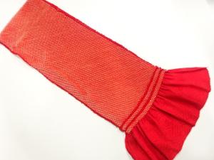 正絹　振袖用　絞り帯揚げ